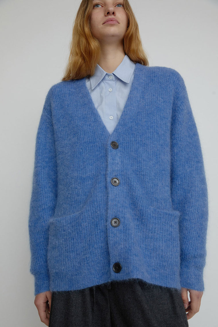 Sayaka Davis Mohair Cardigan in Cobalt