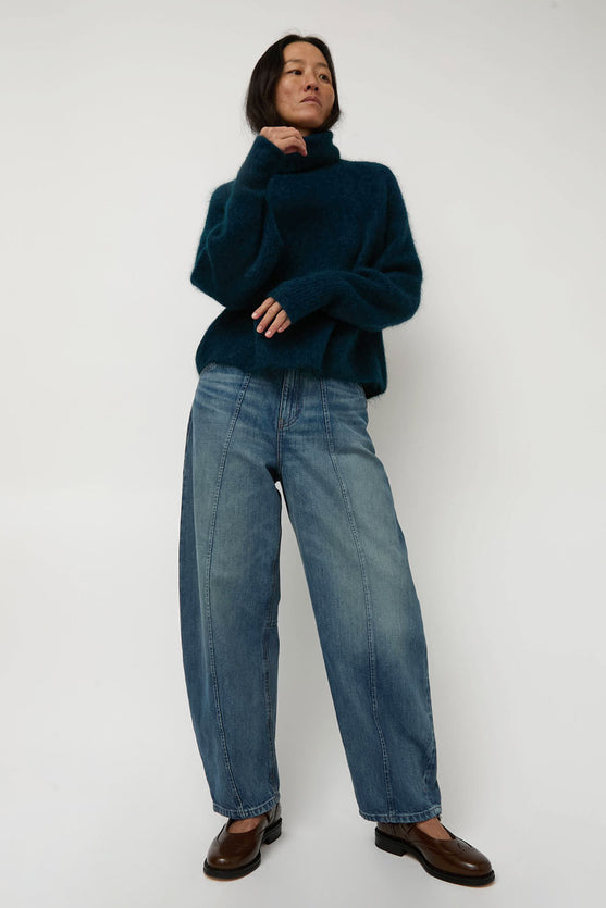 Sayaka Davis Mohair Highneck in Midnight Blue