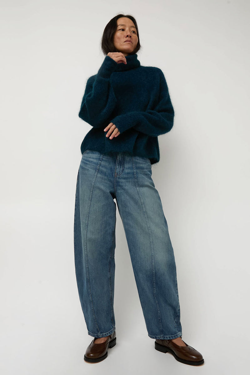Sayaka Davis Mohair Highneck in Midnight Blue