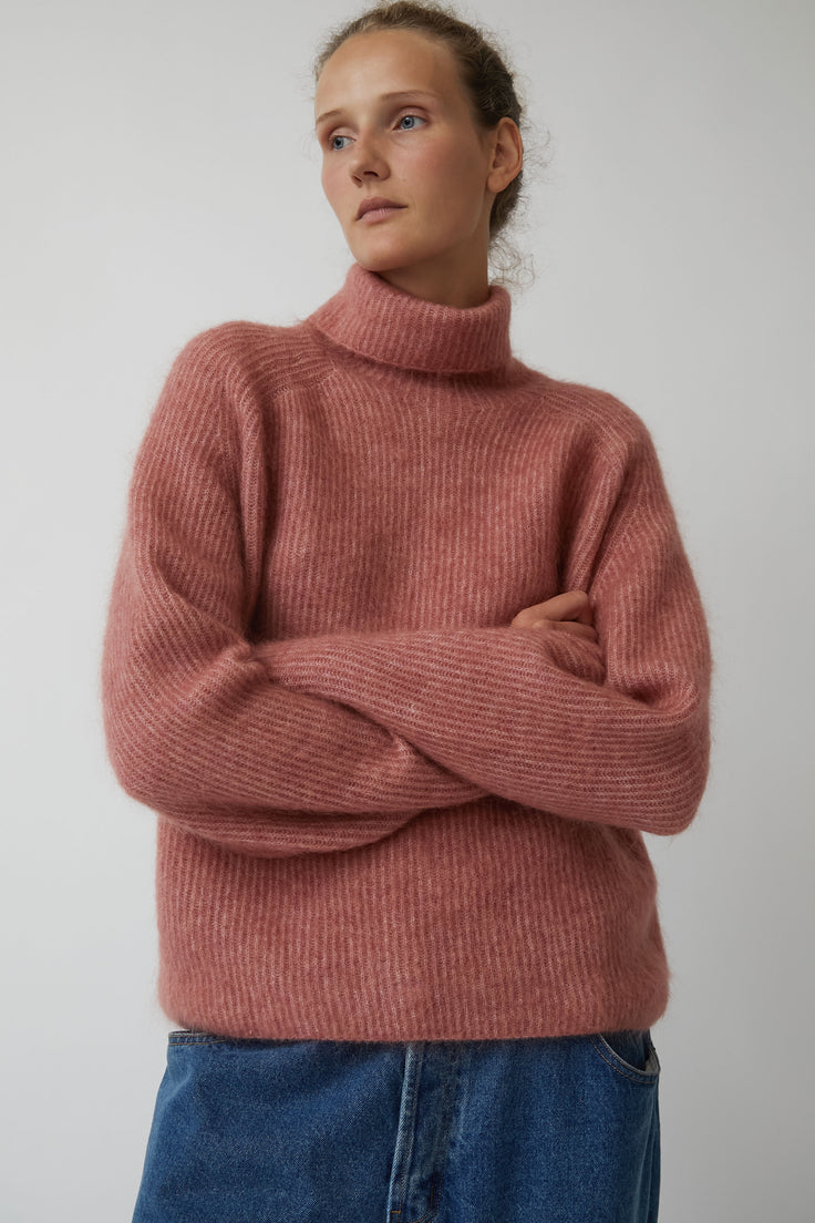 Sayaka Davis Mohair Highneck Sweater in Nectarine