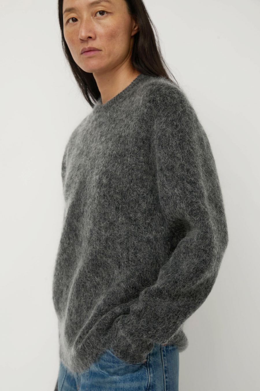 Sayaka Davis Mohair Pullover in Charcoal