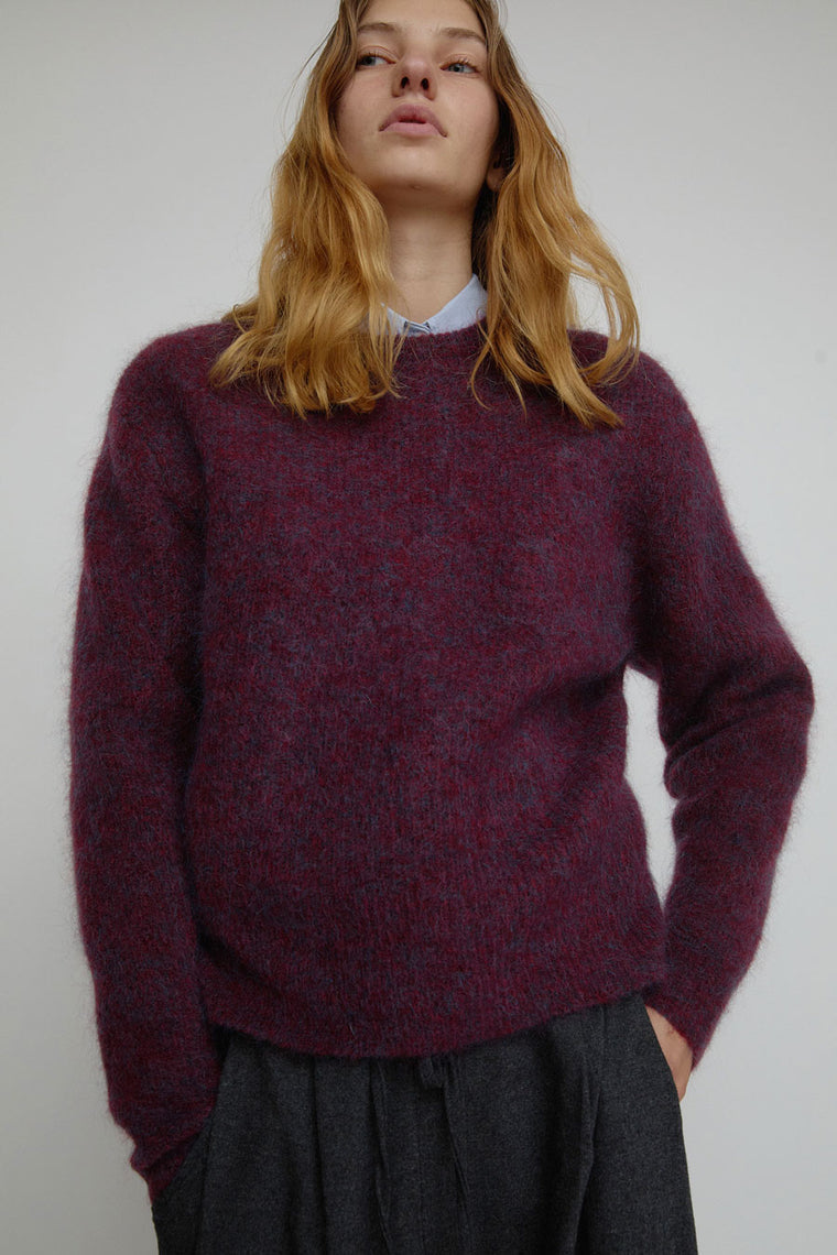 Sayaka Davis Mohair Pullover in Mulberry