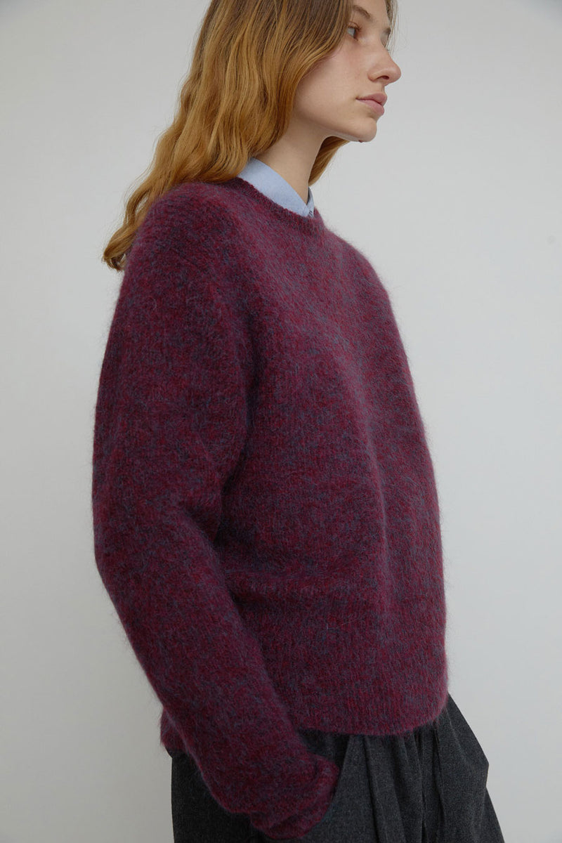 Sayaka Davis Mohair Pullover in Mulberry