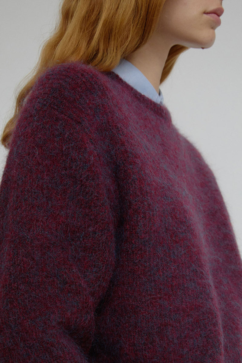 Sayaka Davis Mohair Pullover in Mulberry