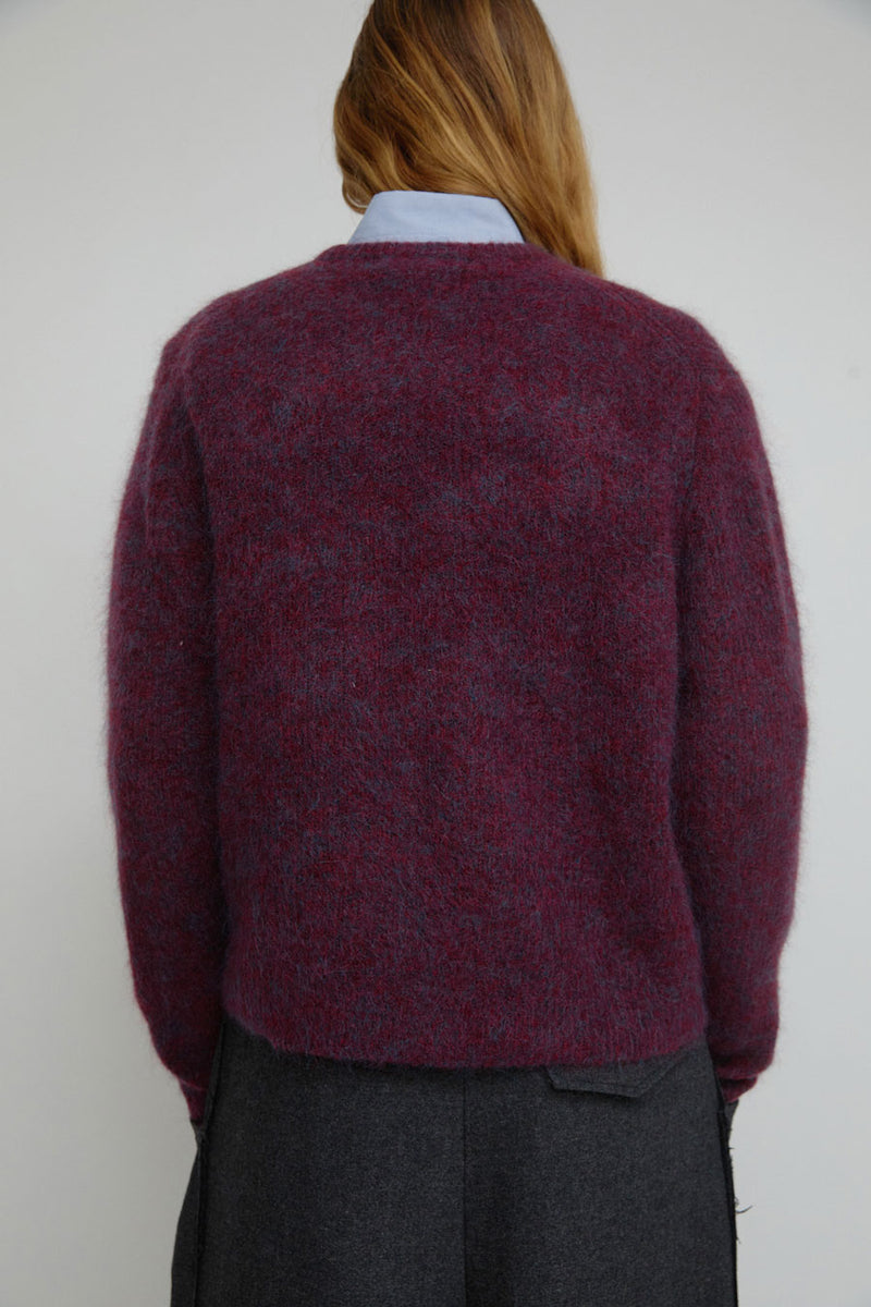 Sayaka Davis Mohair Pullover in Mulberry