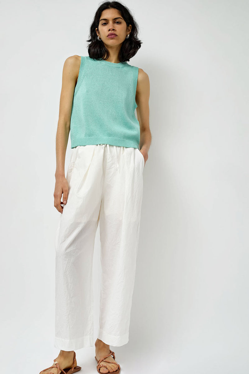 Sayaka Davis Tape Yarn Knit Tank in Mint