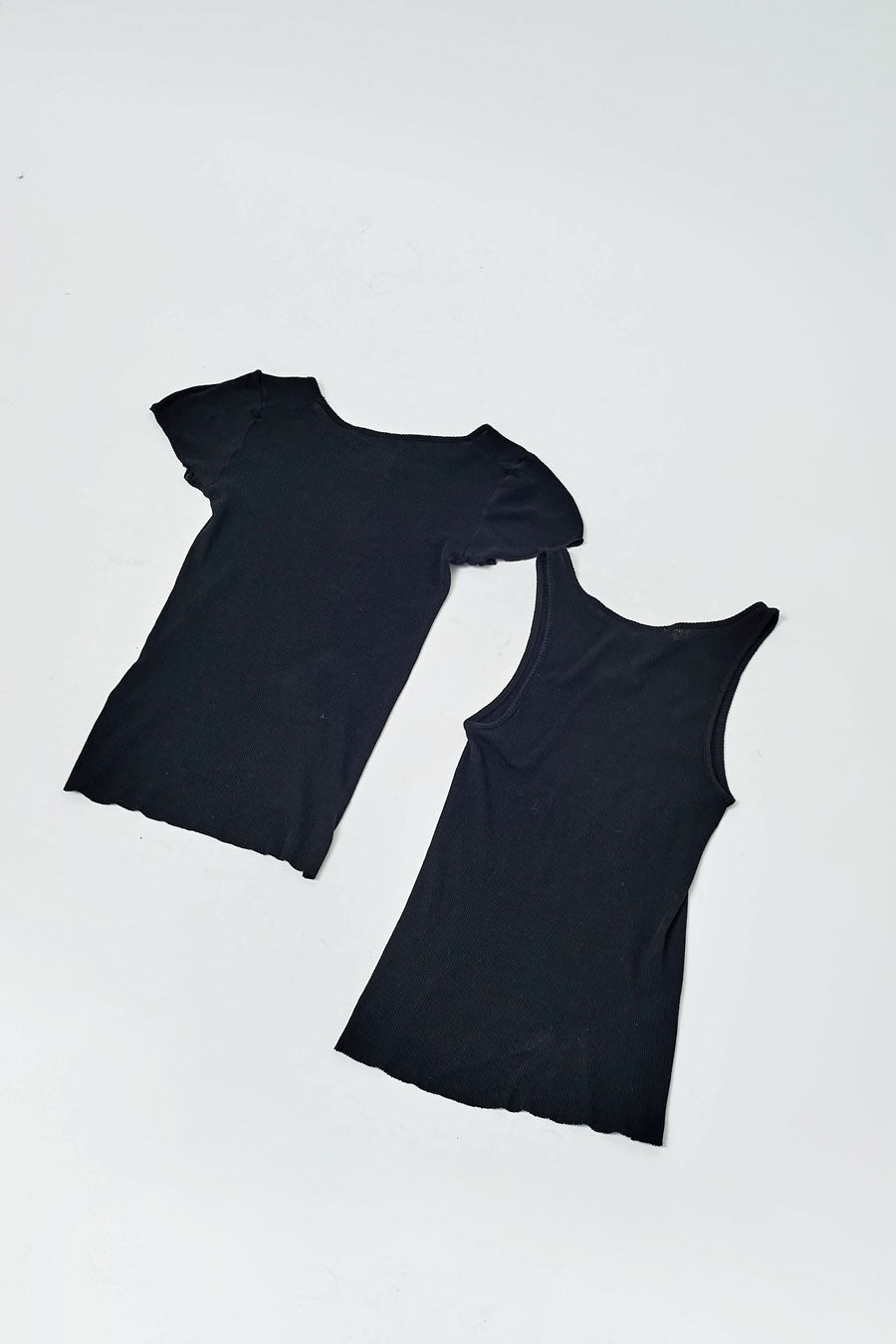 Sayaka Davis Two Piece Tank and Tee Set in Black