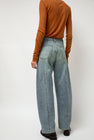 Sayaka Davis Barrel Denim Pants in Light Blue