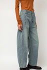 Sayaka Davis Barrel Denim Pants in Light Blue