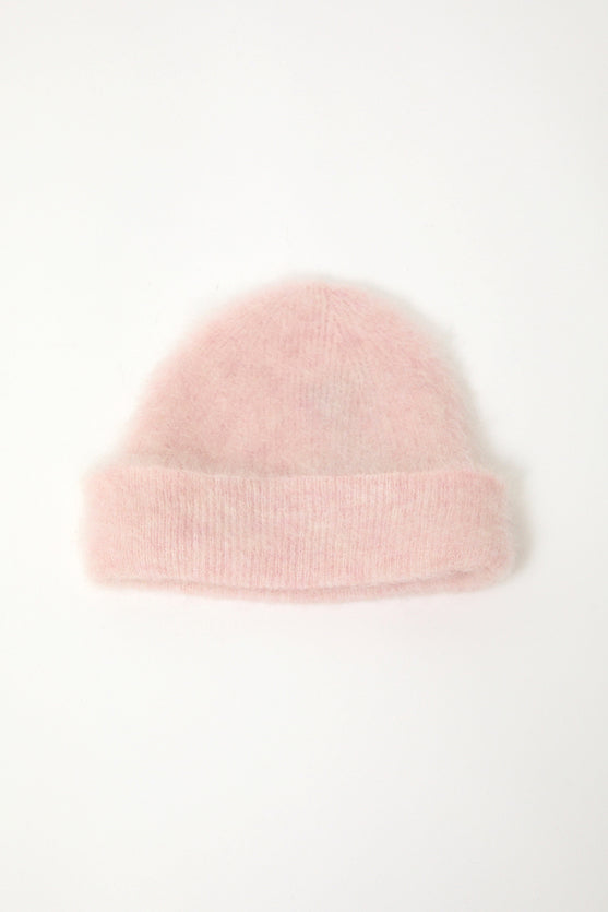 Sayaka Davis Brushed Mohair Beanie in Blush