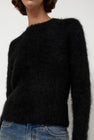 Sayaka Davis Cropped Sweater in Black