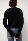 Sayaka Davis Cropped Sweater in Black