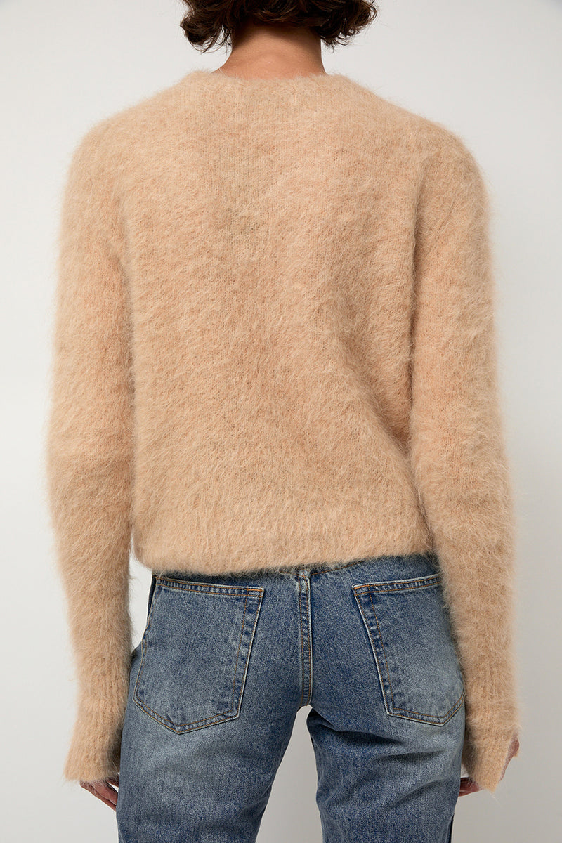 Sayaka Davis Cropped Sweater in Camel