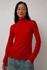 Sayaka Davis Mockneck Tee in Red