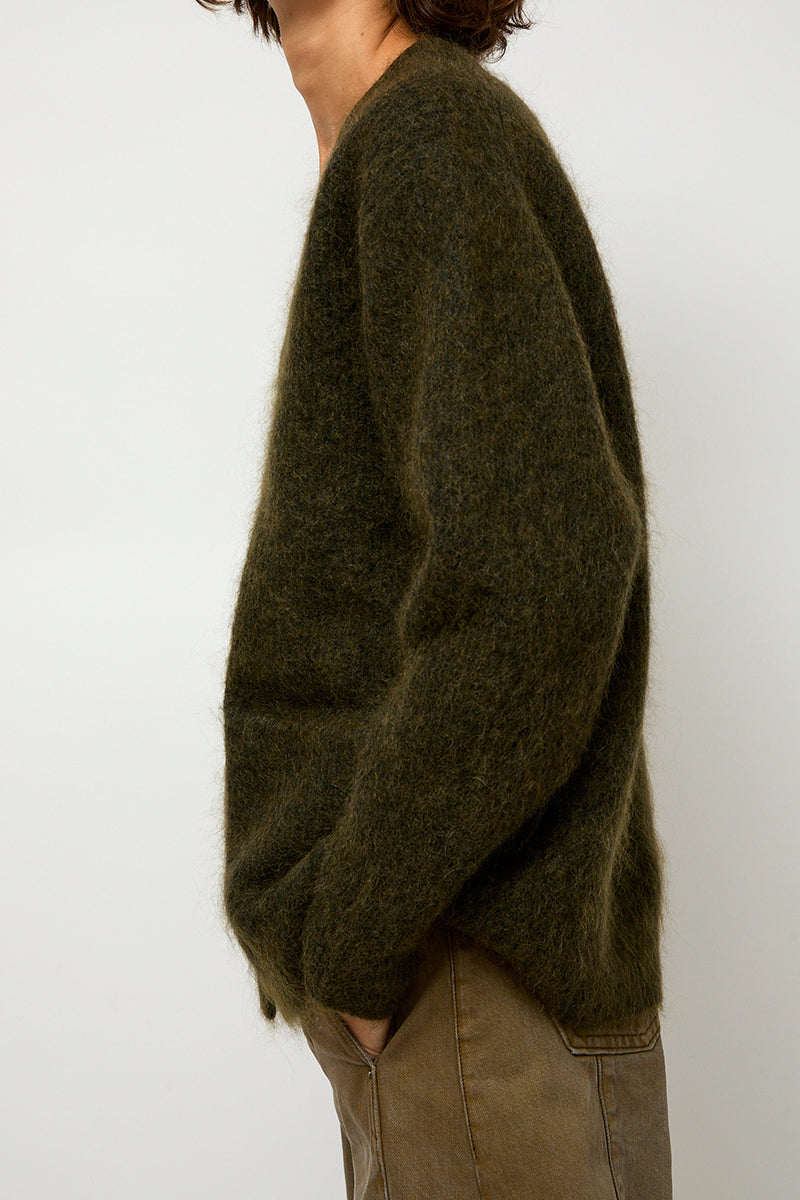 Sayaka Davis Mohair Cardigan in Olive