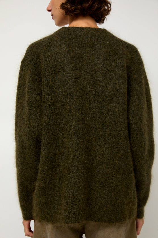 Sayaka Davis Mohair Cardigan in Olive