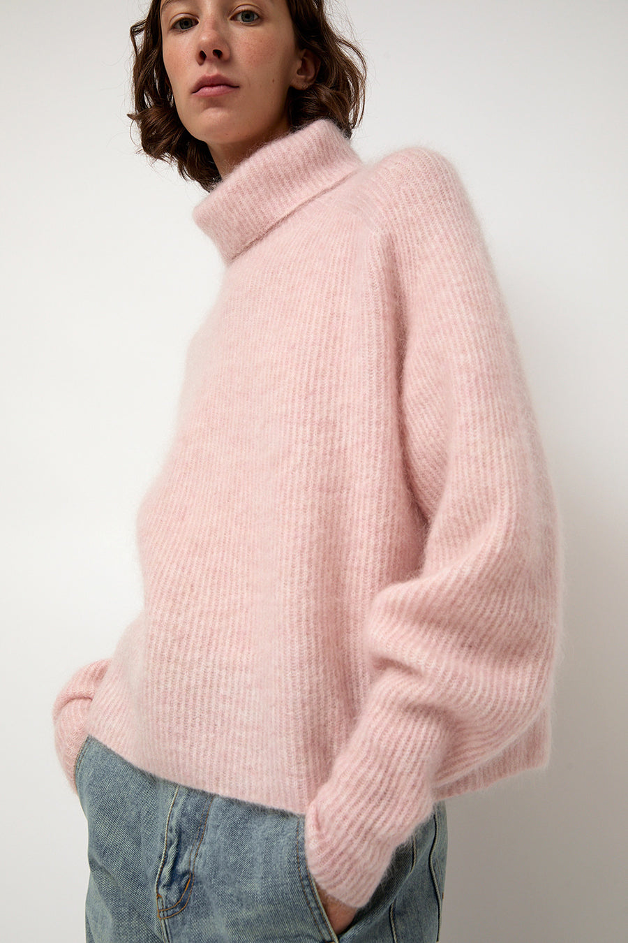 Sayaka Davis Mohair High Neck in Blush