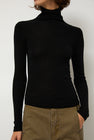 Sayaka Davis Ribbed High Neck in Black