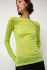 Sayaka Davis Sheer Long Sleeve in Wasabi