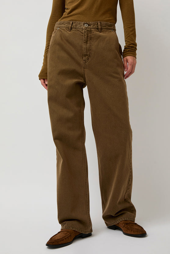 Sayaka Davis Straight Leg Denim in Brown
