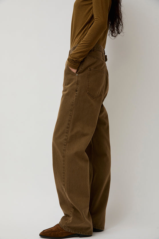 Sayaka Davis Straight Leg Denim in Brown