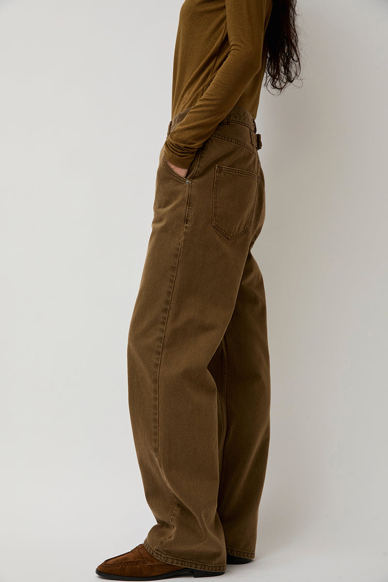 Sayaka Davis Straight Leg Denim in Brown