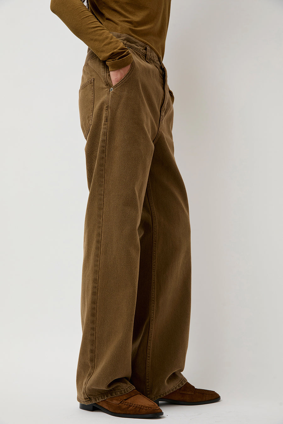 Sayaka Davis Straight Leg Denim in Brown