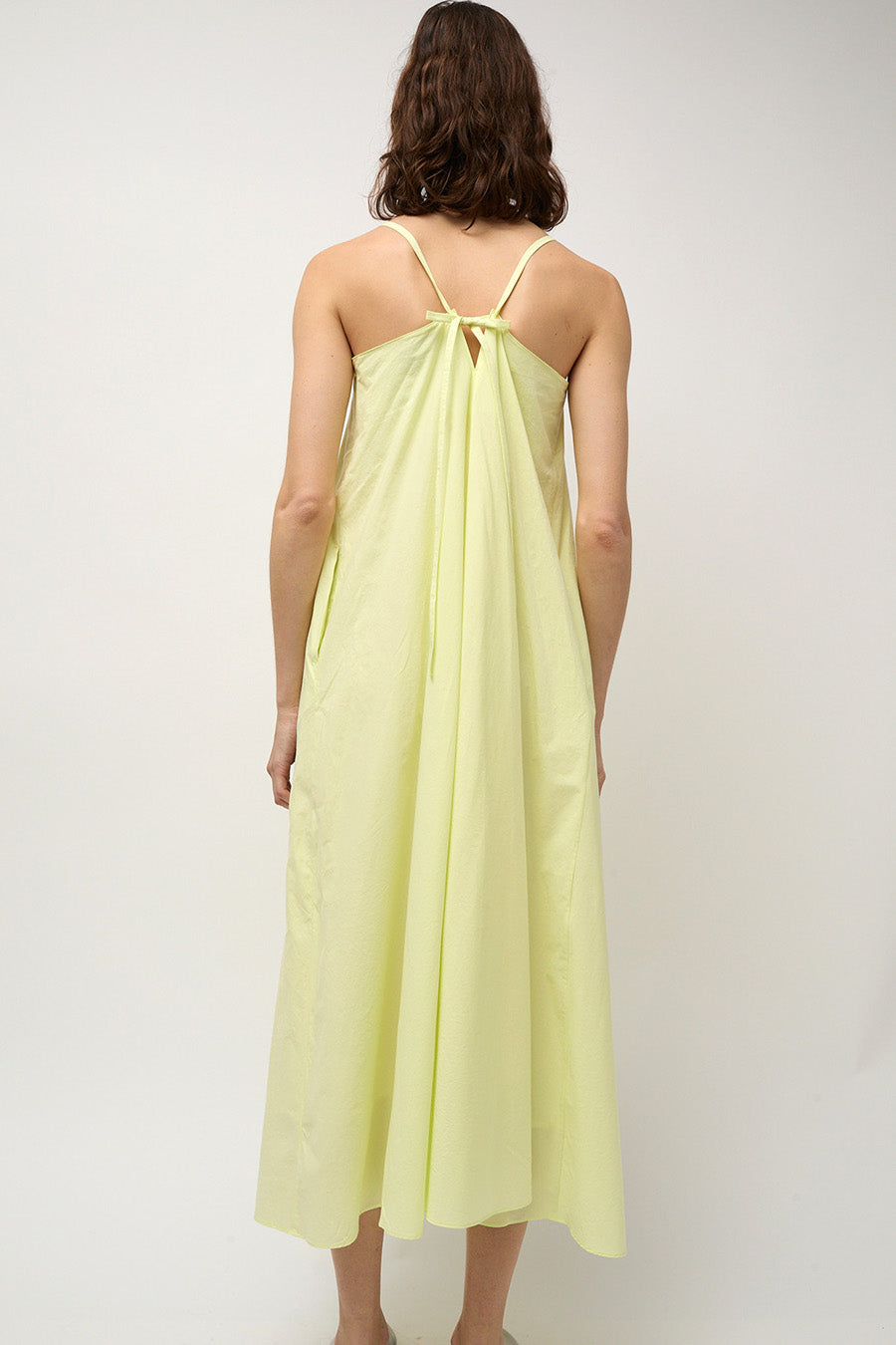 Sayaka Davis Strappy Dress in Soft Lime – No.6 Store