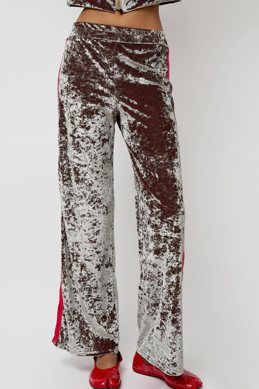 Simone Wild Stripe Pants in Rosewood