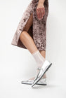 Simone Wild Mesh Frill Ankle Socks in Silk