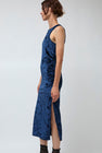 Simone Wild Velvet Athletic Dress in Navy