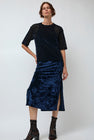 Simone Wild Velvet Athletic Dress in Navy