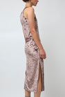 Simone Wild Velvet Athletic Dress in Praline