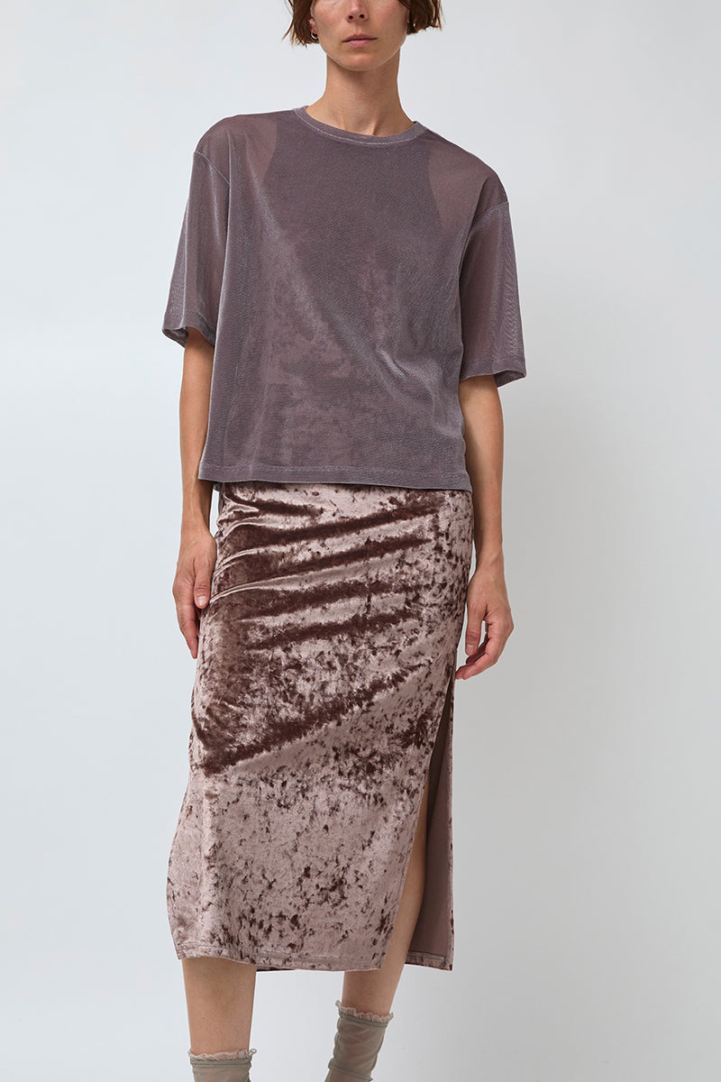 Simone Wild Velvet Athletic Dress in Praline