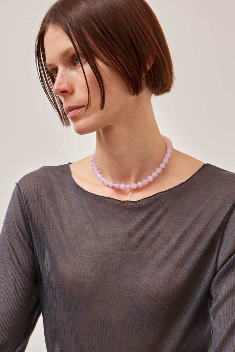 Sisi Joia Marie Necklace in Opaline Pink