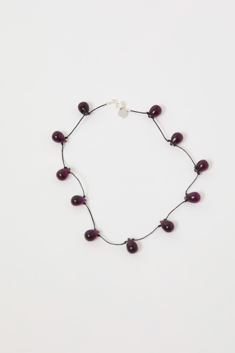 Sisi Joia Noué Necklace in Purple and Black