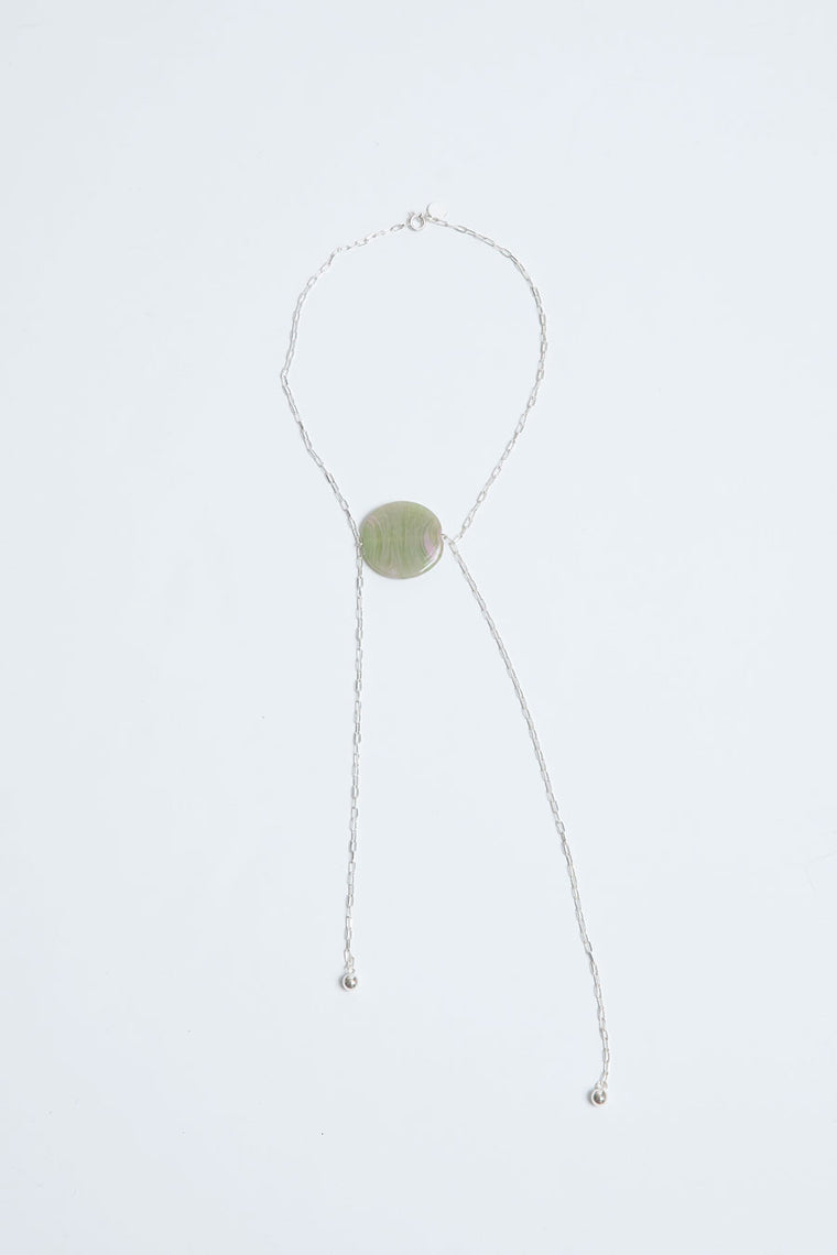 Sisi Joia Pendant Necklace in Marbled Green