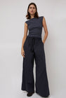 St. Agni Everyday Drawstring Pants in Dark Ink