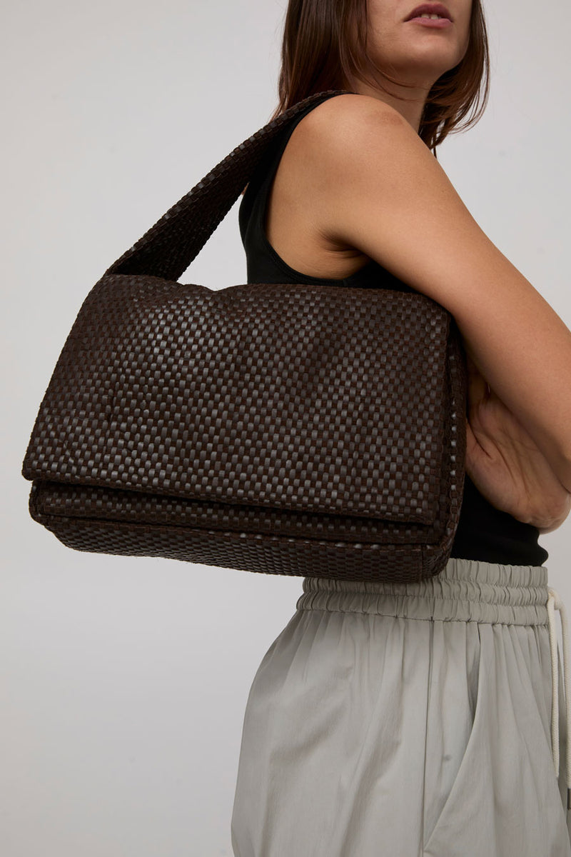 St. Agni Lattice Everyday Satchel in Coffee