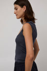 St. Agni Organic Cotton Ballerina Top in Storm