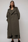 St. Agni Relaxed Trench in Khaki