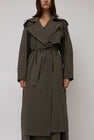 St. Agni Relaxed Trench in Khaki