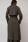 St. Agni Relaxed Trench in Khaki