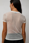 St. Agni Sheer Baby Tee in White