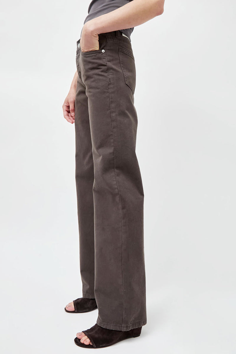 St. Agni Canvas 90s Low Rise Jeans in Ash