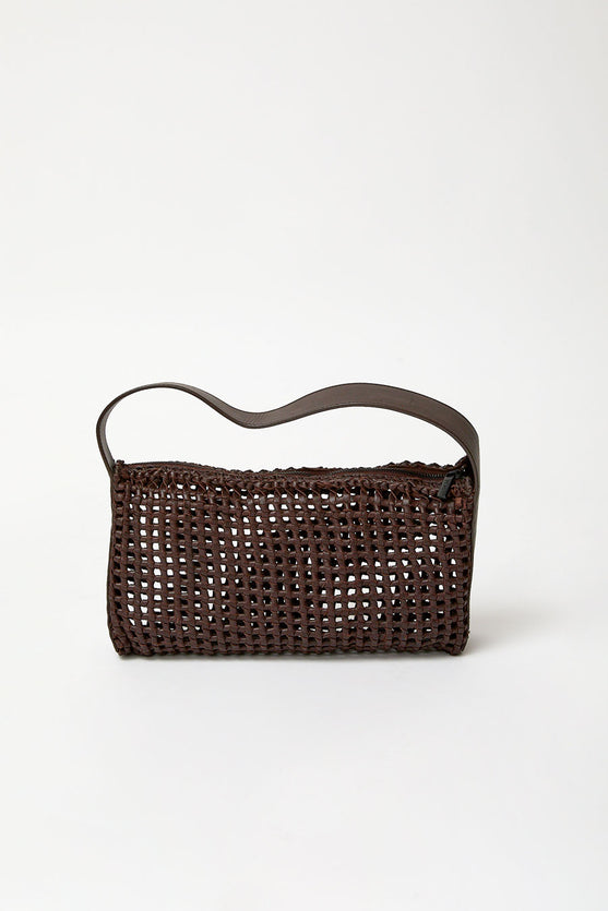 St. Agni Macrame Mesh Bag in Chocolate