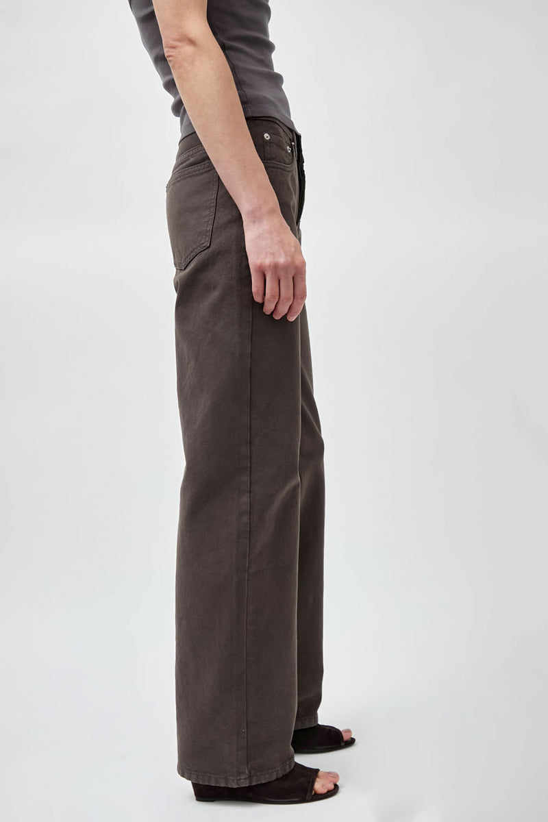 St. Agni Canvas 90s Low Rise Jeans in Ash