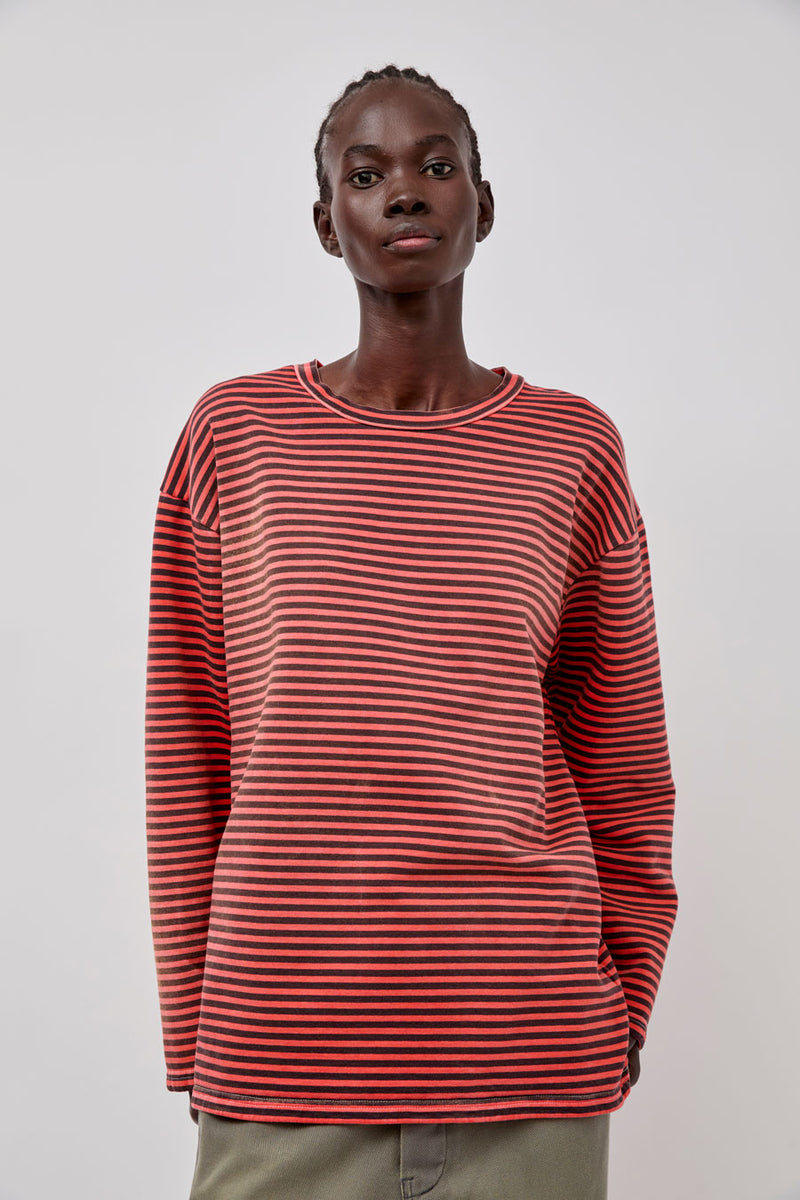 Sultan Wash Aged Sweat Marin in Red and Orange