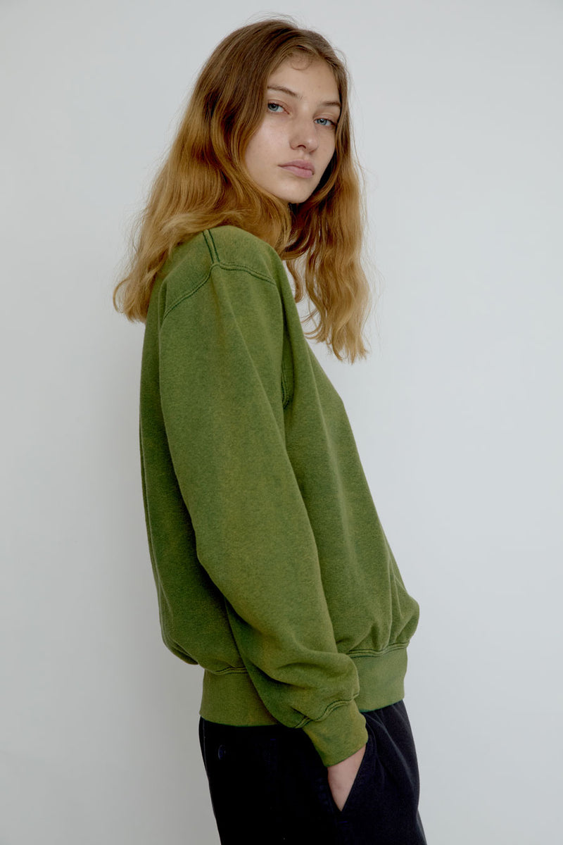 Sultan Wash Aged Sweatshirt in Green
