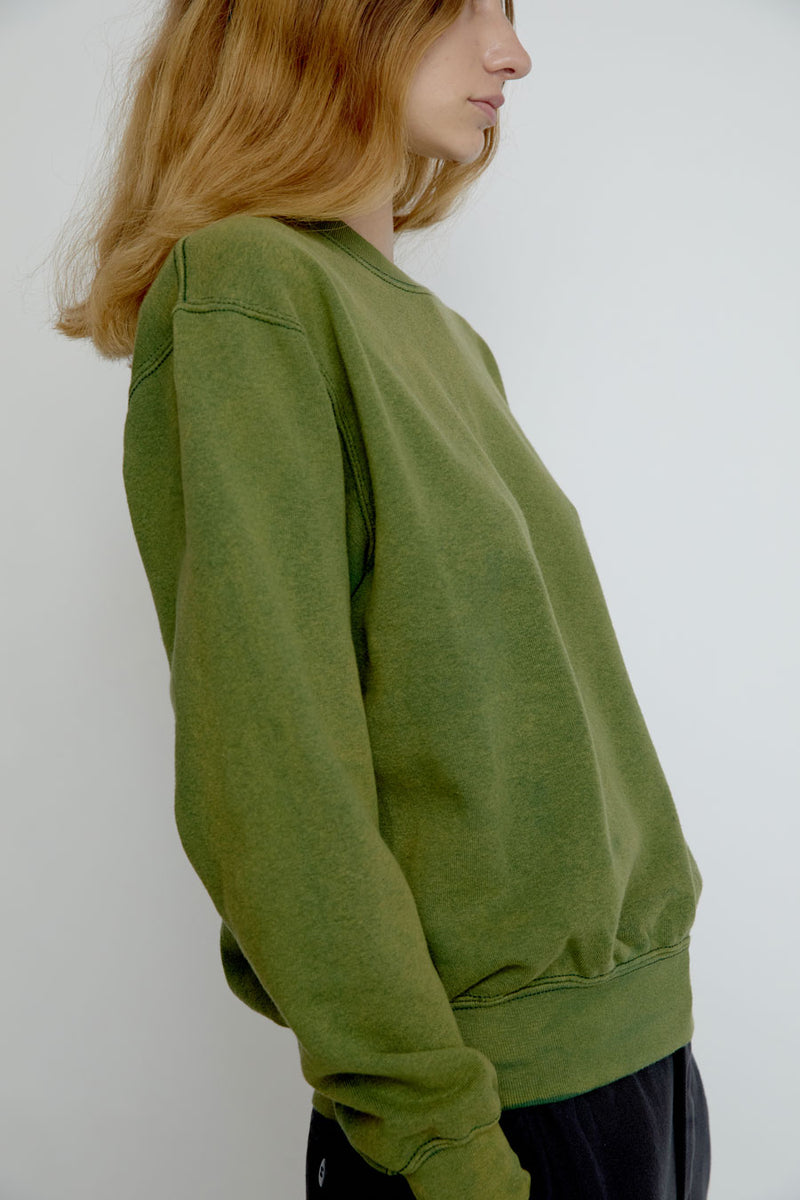 Sultan Wash Aged Sweatshirt in Green